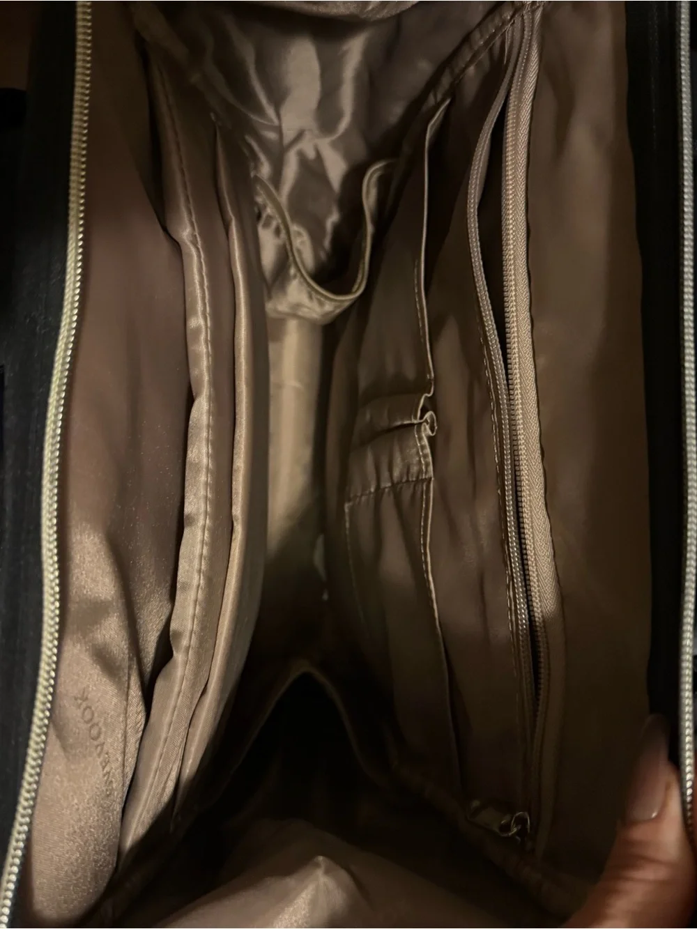 Luvouch Black Backpack Tote with Gold Hardware